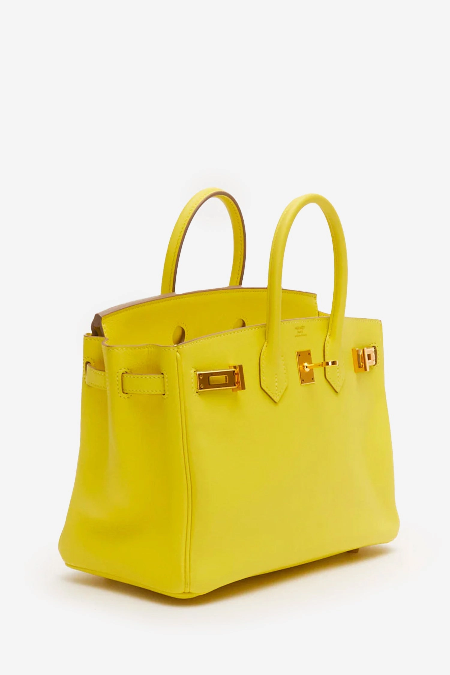 Herms Lime Green Swift Leather Birkin 25