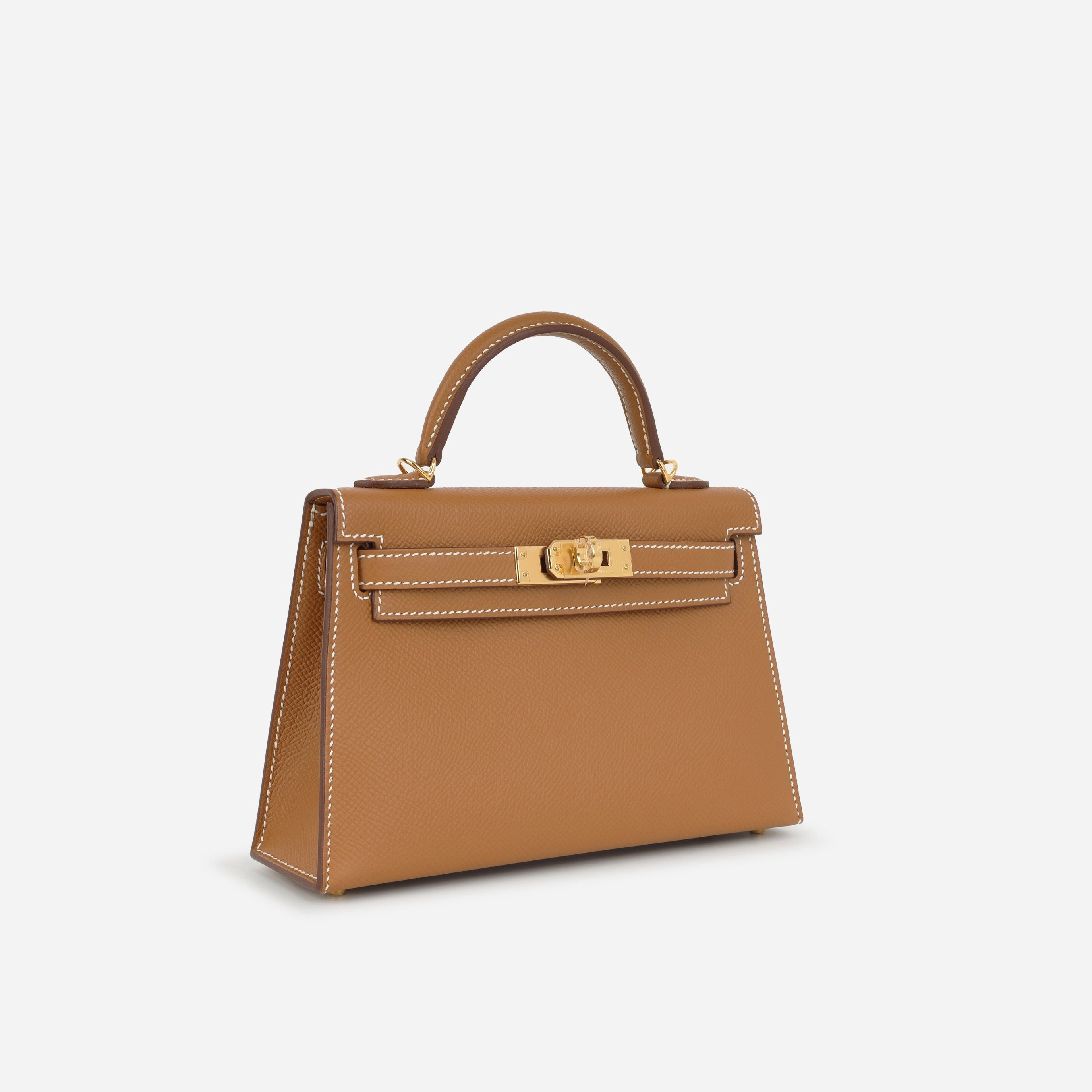Herms Mini Kelly - Gold Epsom