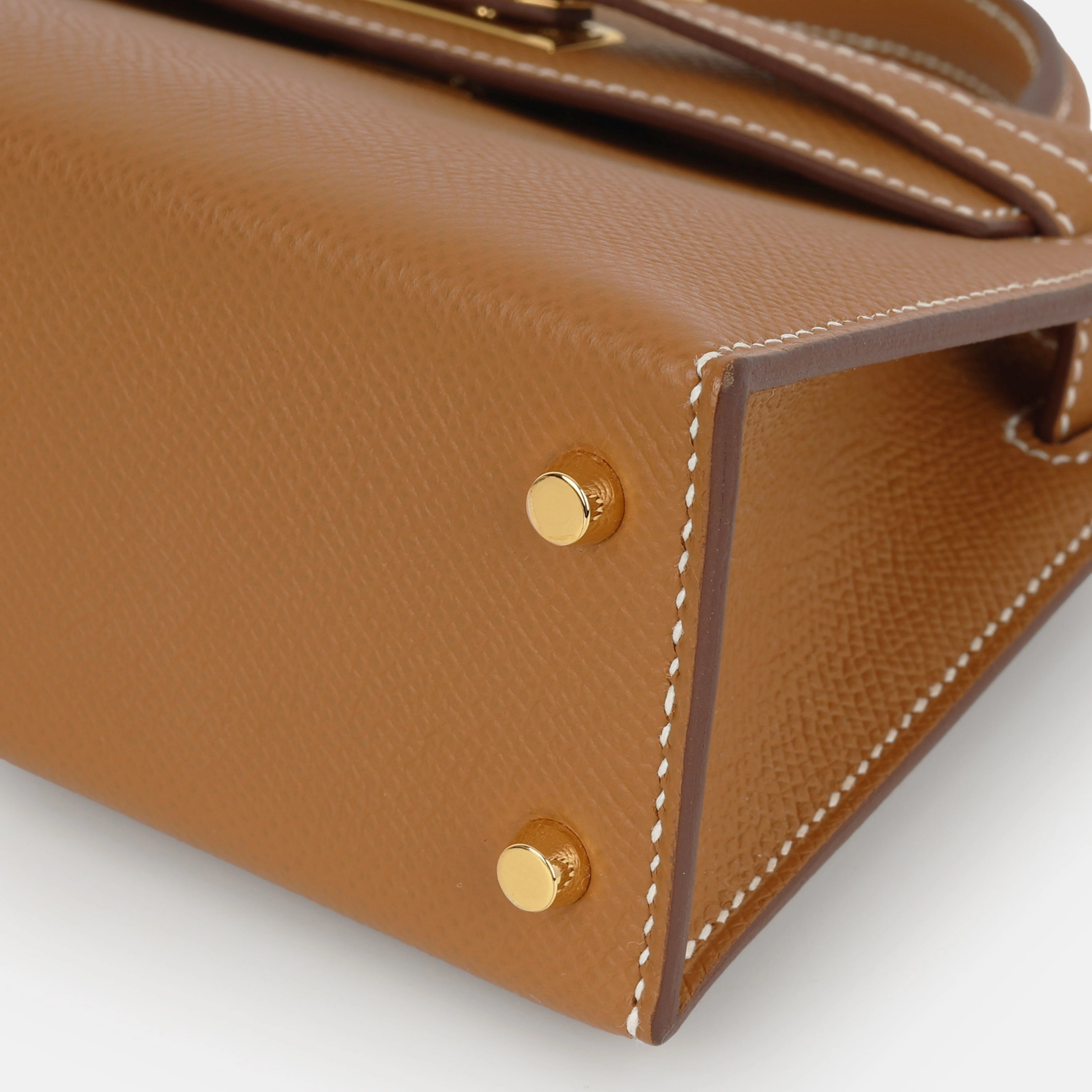 Herms Mini Kelly - Gold Epsom