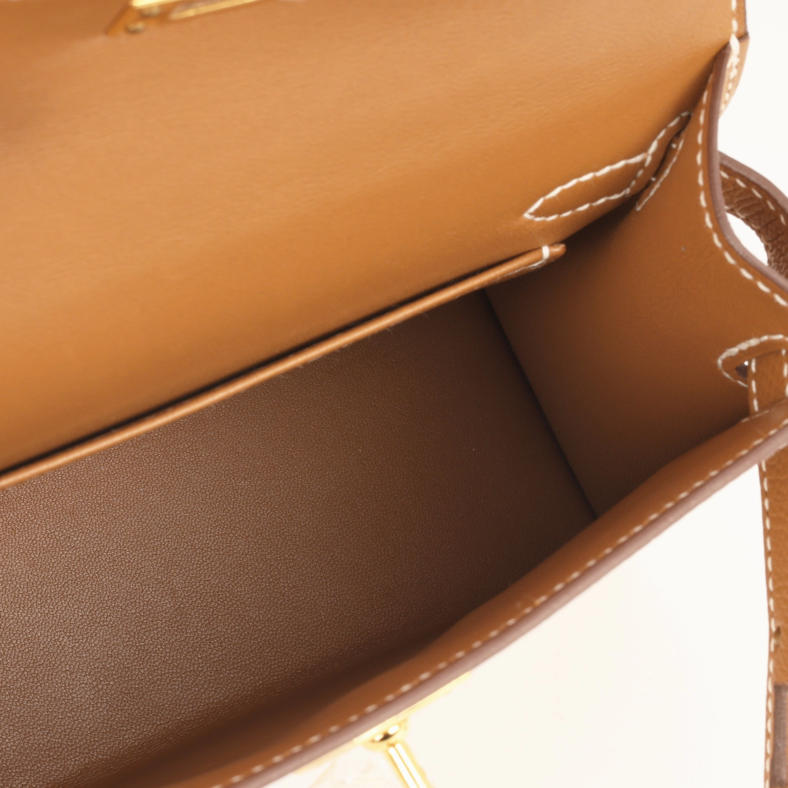 Herms Mini Kelly - Gold Epsom