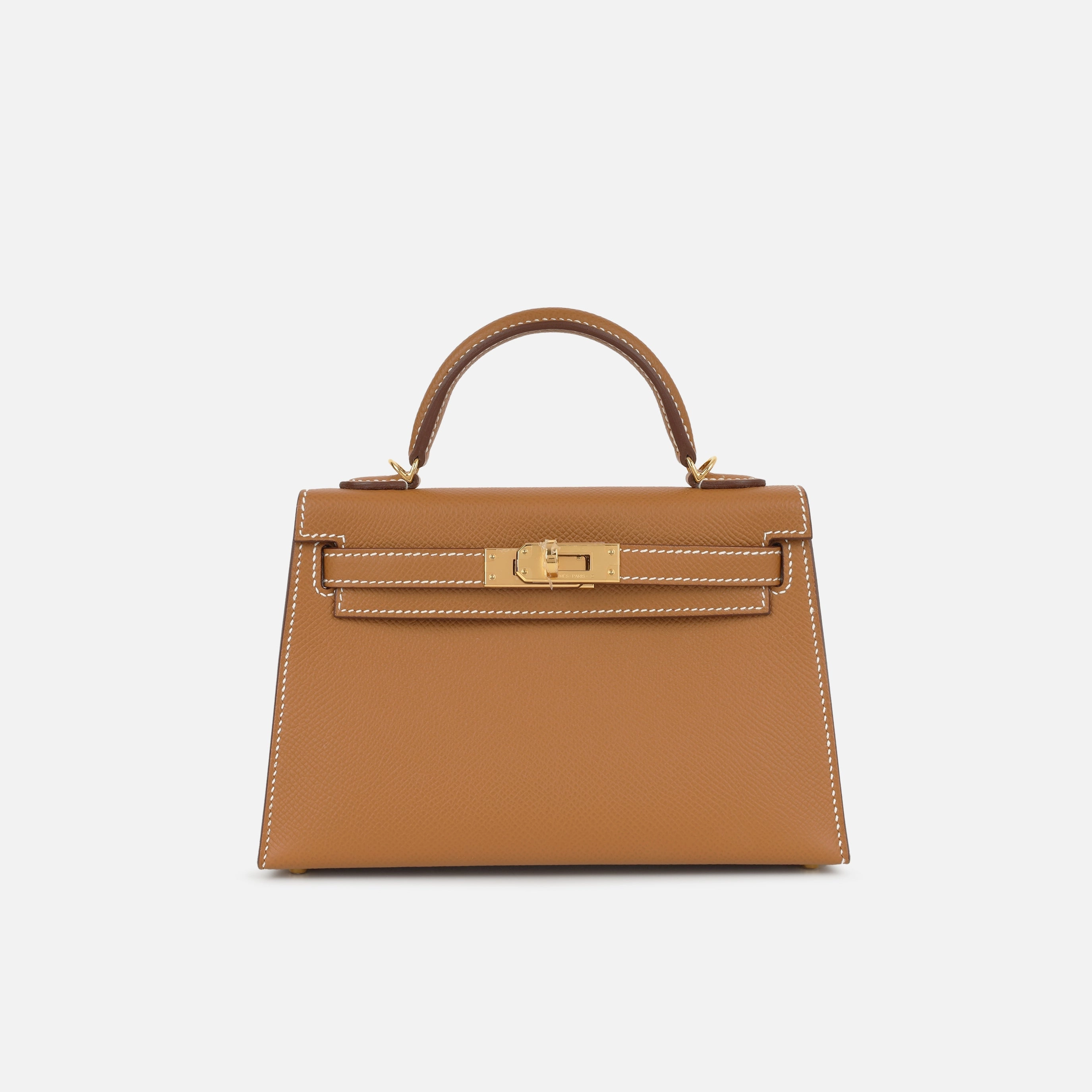 Herms Mini Kelly - Gold Epsom