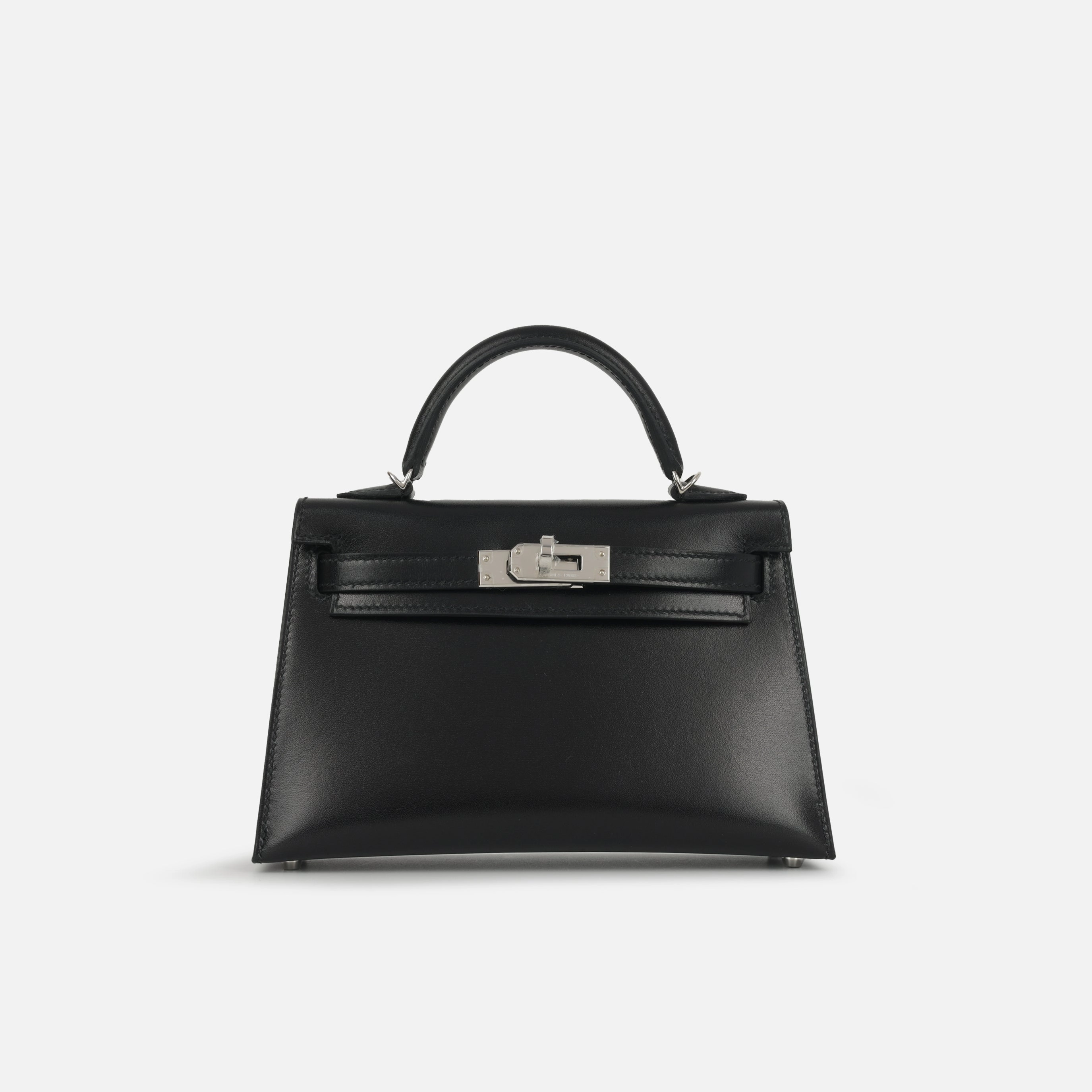 Herms Mini Kelly - Noir Box Calf