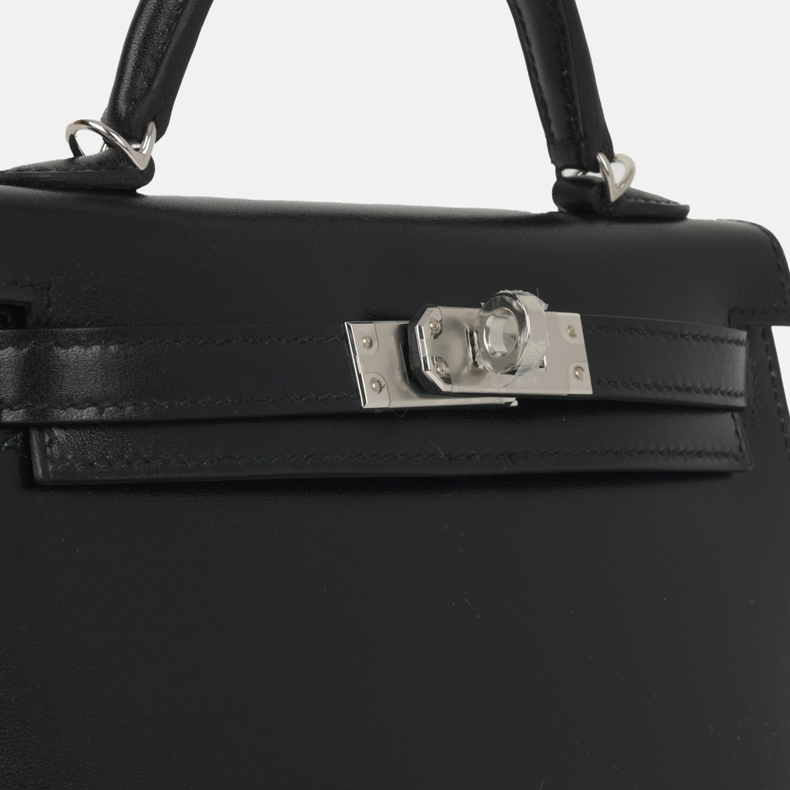 Herms Mini Kelly - Noir Box Calf