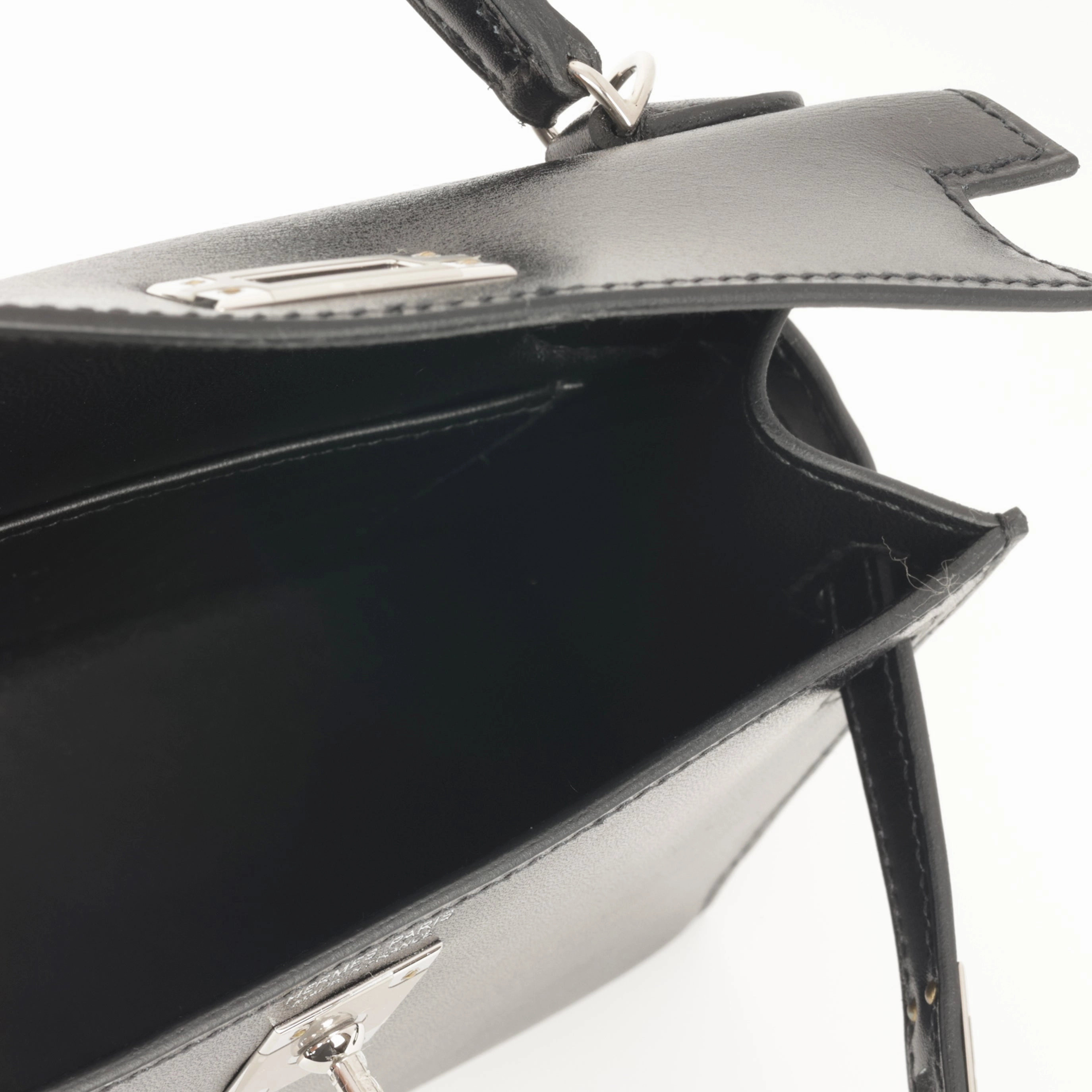 Herms Mini Kelly - Noir Box Calf