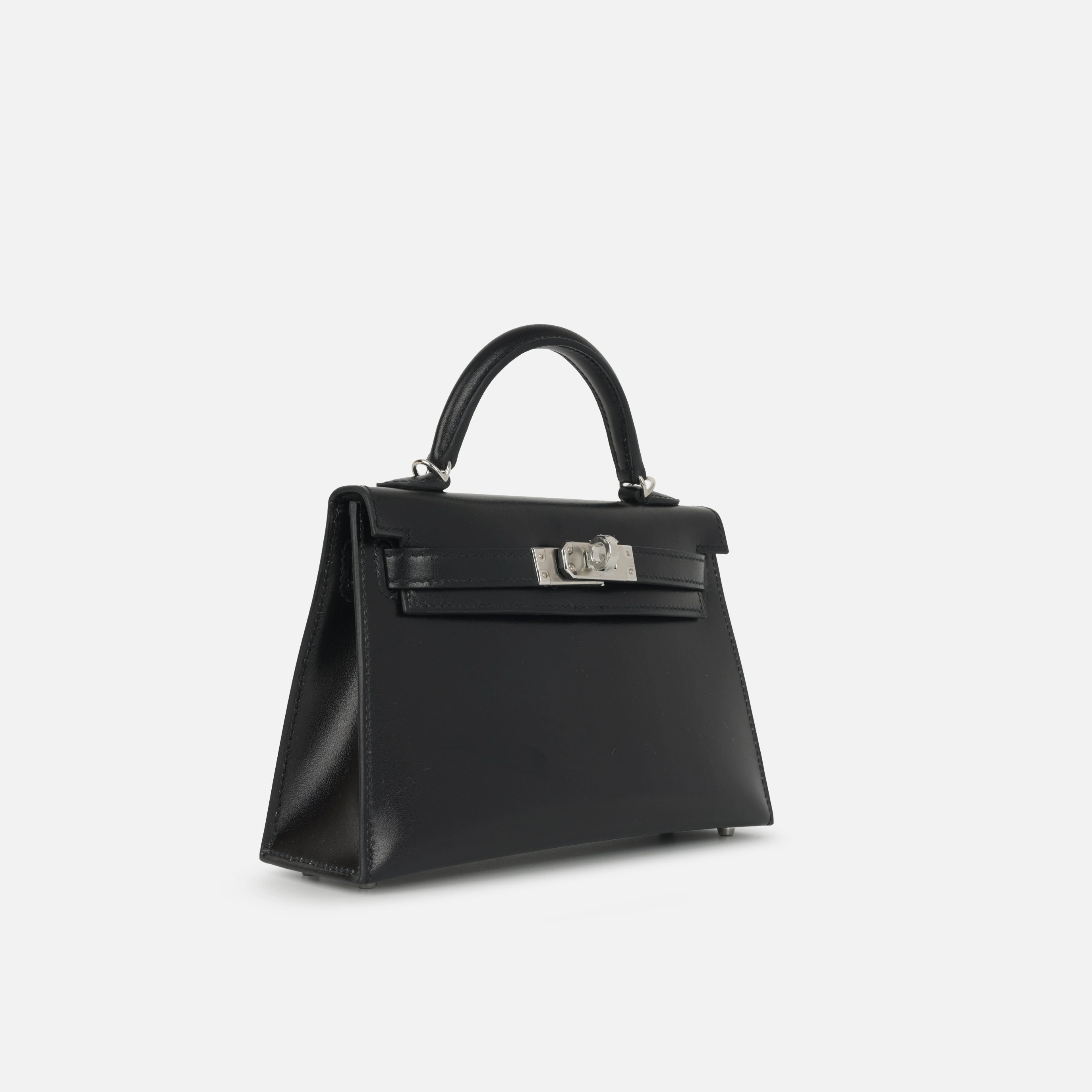 Herms Mini Kelly - Noir Box Calf