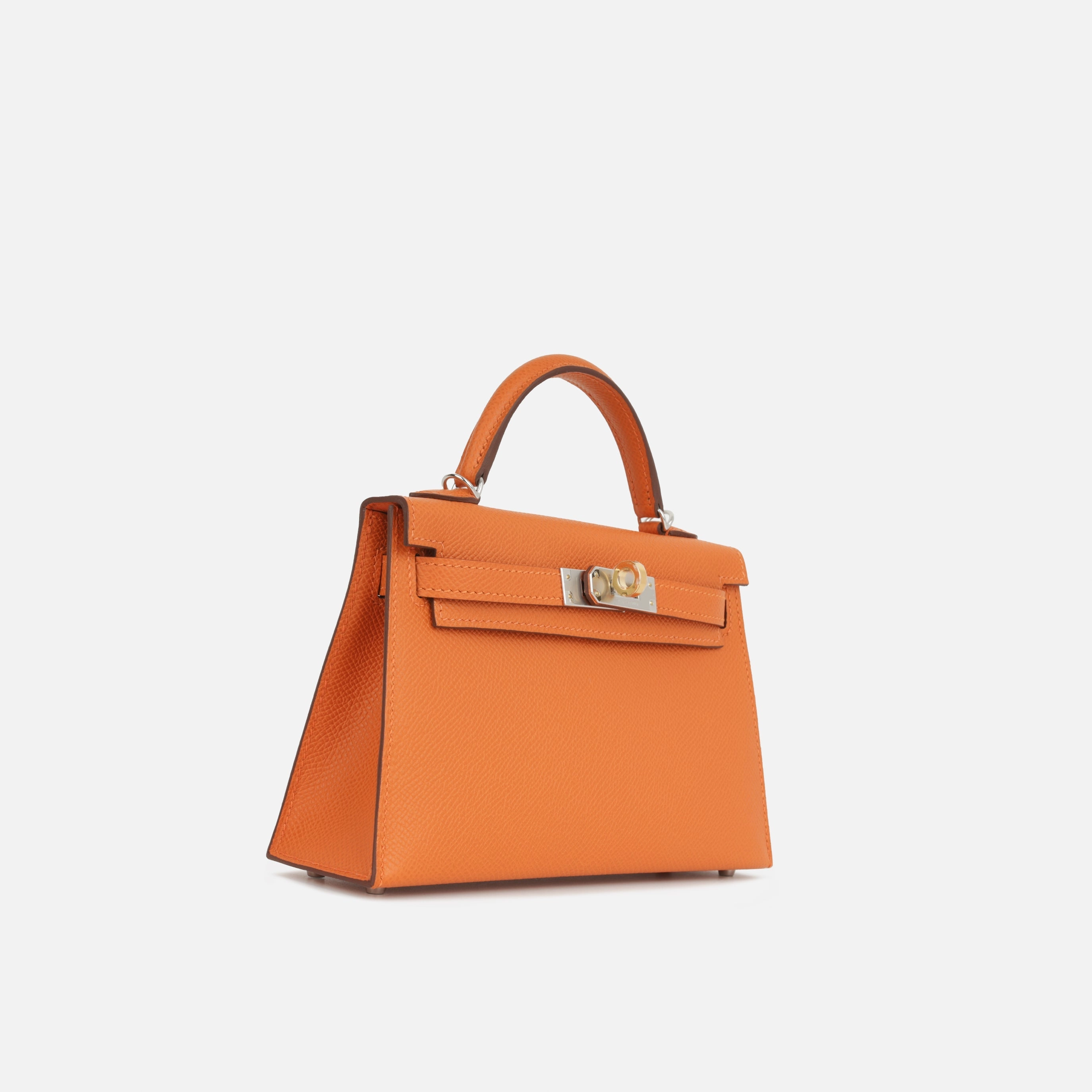 Herms Mini Kelly - Orange Epsom