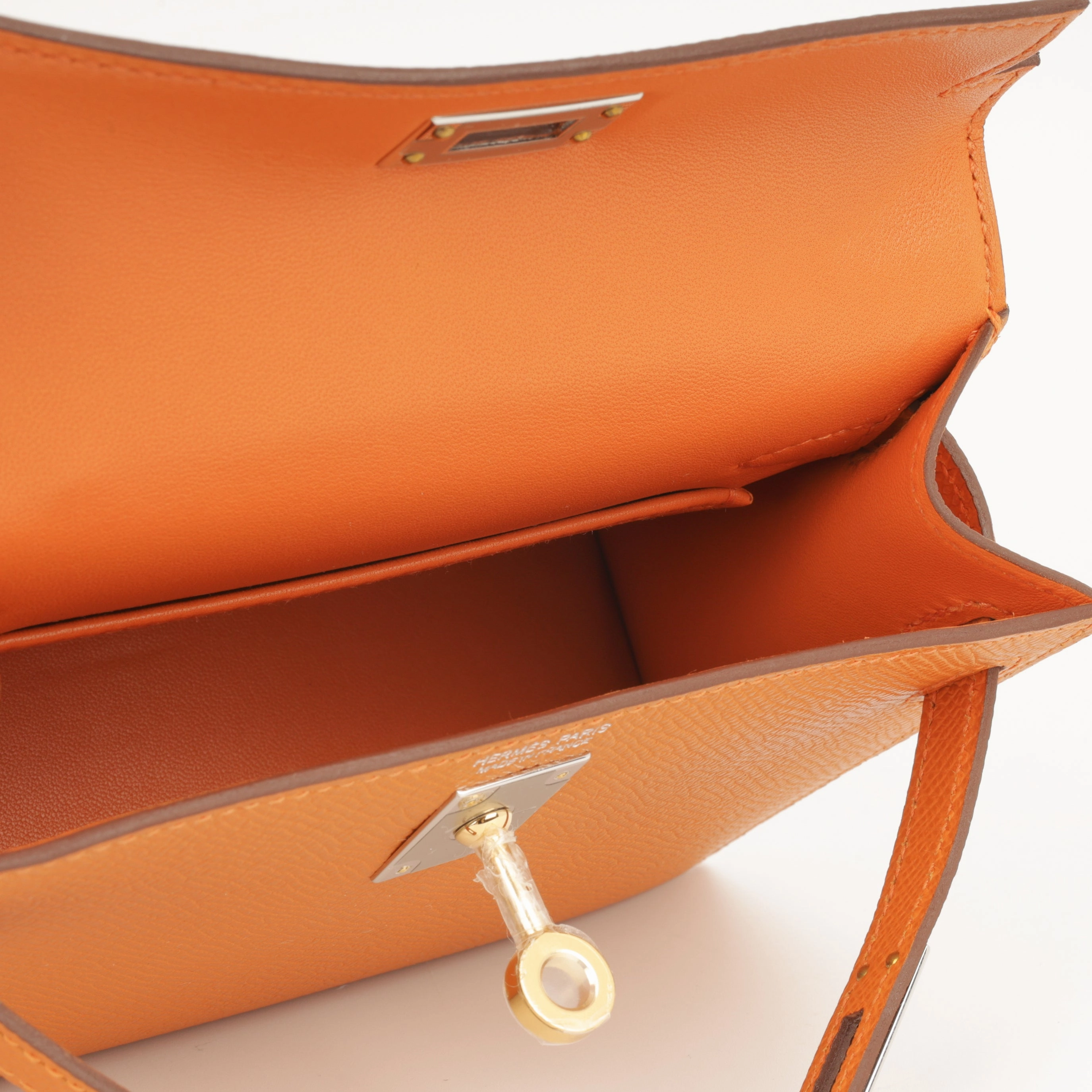 Herms Mini Kelly - Orange Epsom