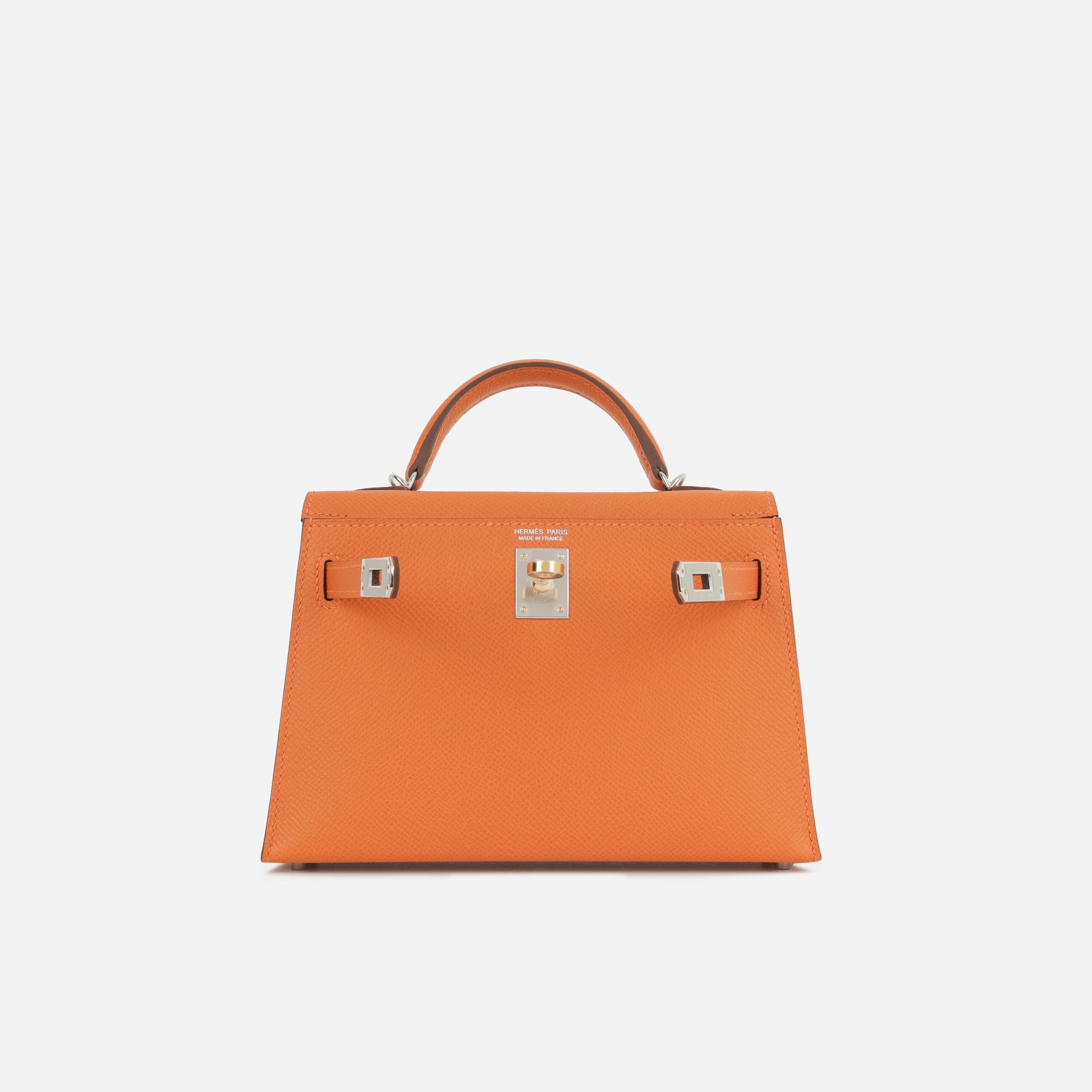 Herms Mini Kelly - Orange Epsom