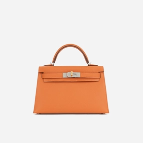 Herms Mini Kelly - Orange Epsom