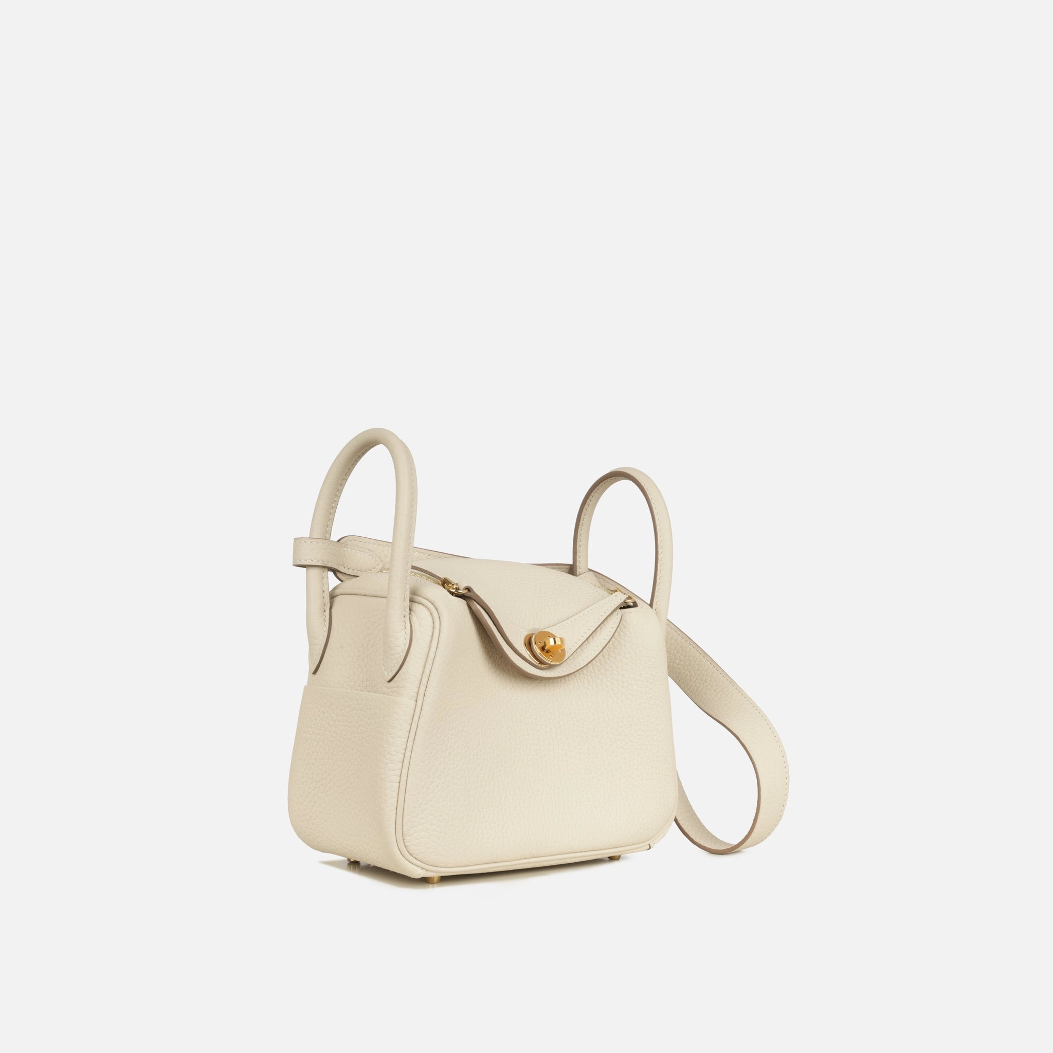 Herms Mini Lindy - Craie (NWT)