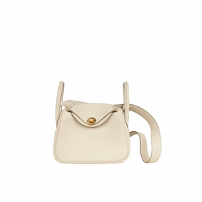 Herms Mini Lindy - Craie (NWT)