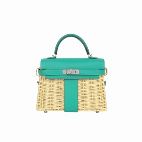 Herms Picnic Mini Kelly (NWT)