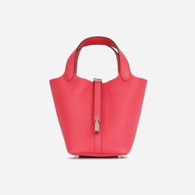 Herms Picotin 18 - Rose Extreme Clemence Palladium