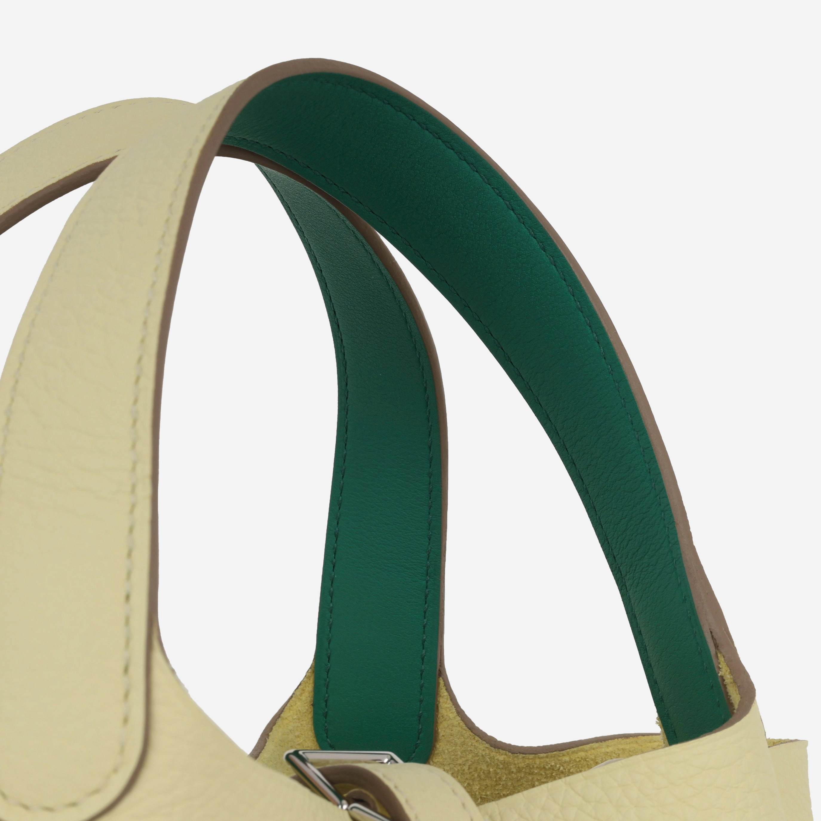 Herms Picotin 18 Eclat - Jaune Milton / Vert Vertigo