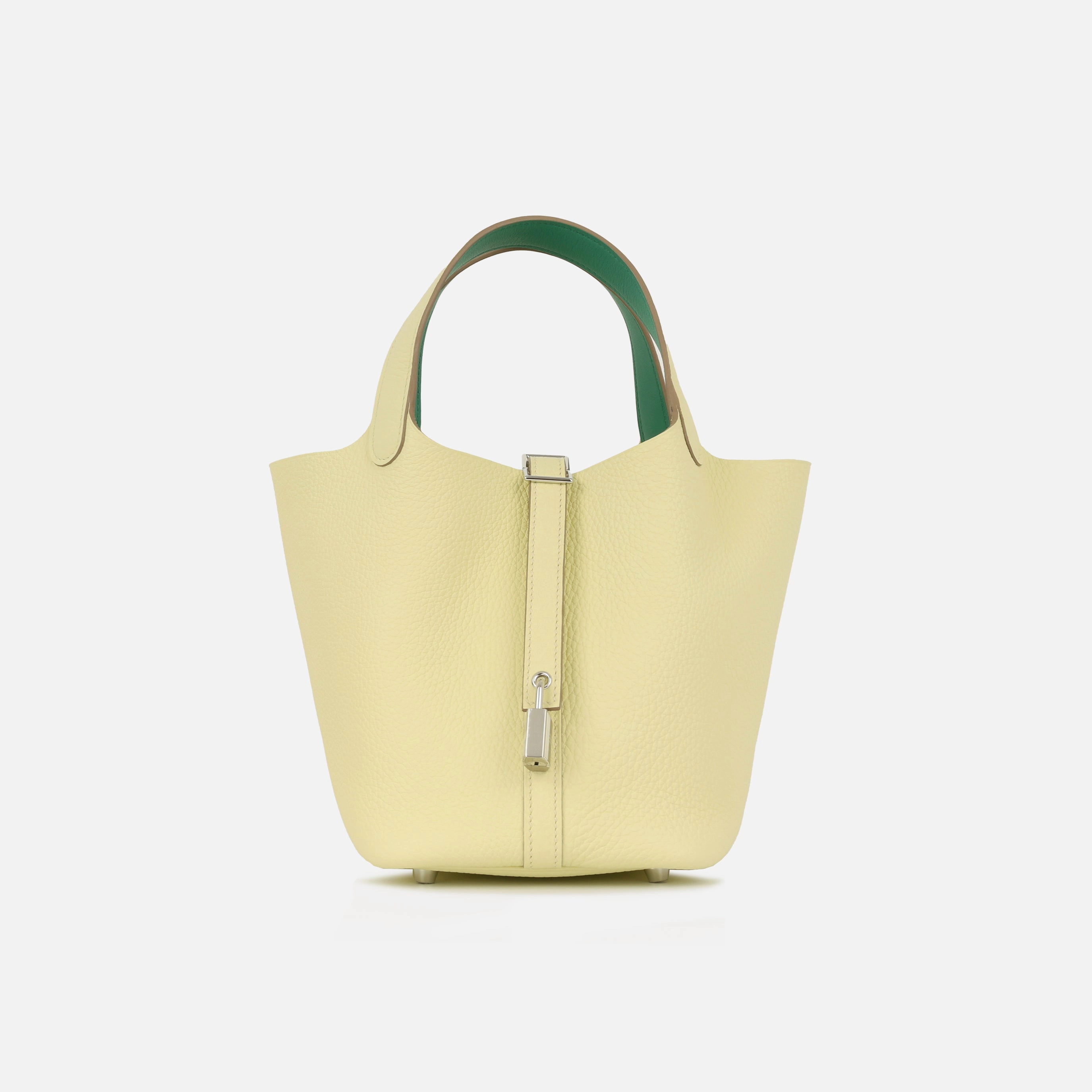 Herms Picotin 18 Eclat - Jaune Milton / Vert Vertigo