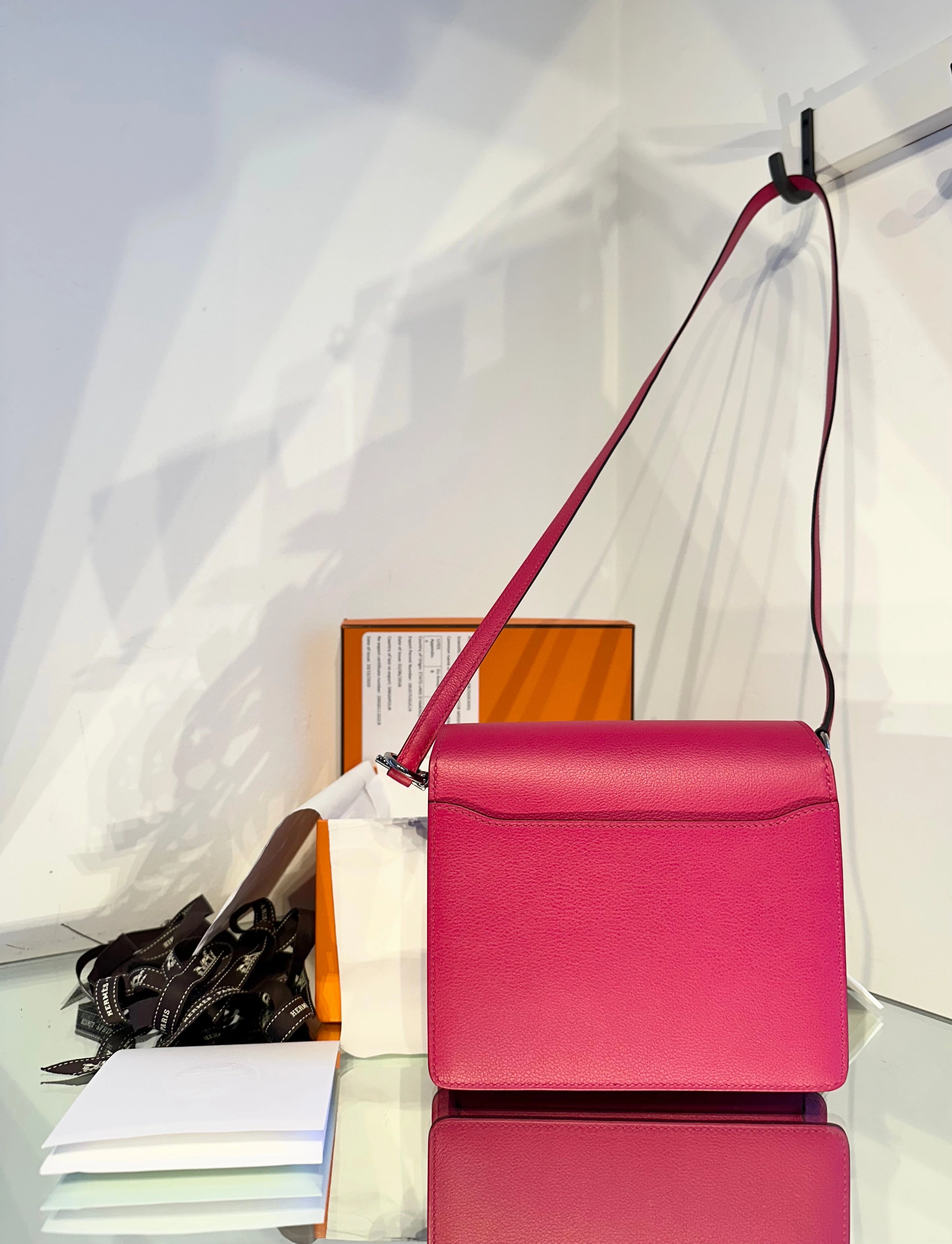 HERMS Sac Roulis Mini Leather Bag