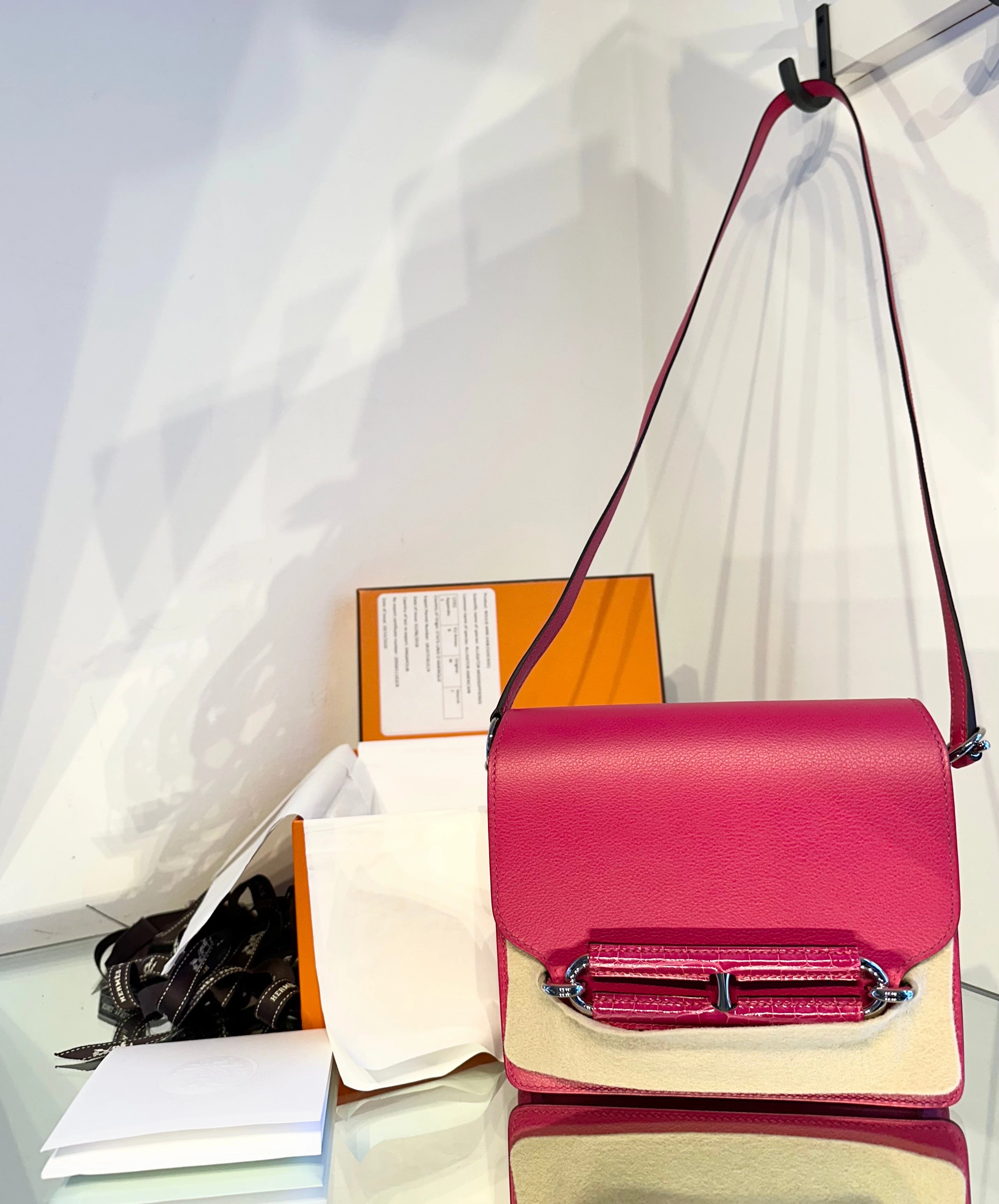 HERMS Sac Roulis Mini Leather Bag