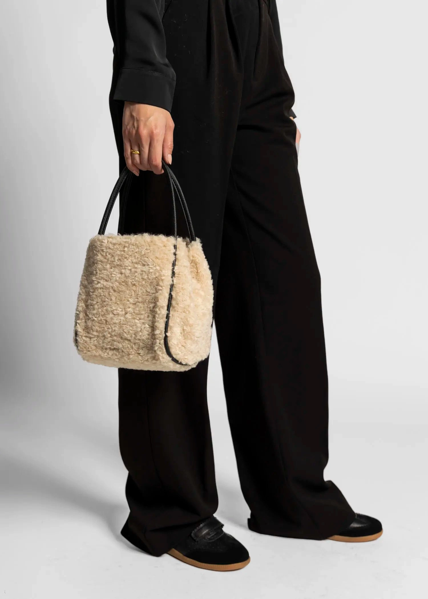 Hollace Shearling Mini Tote