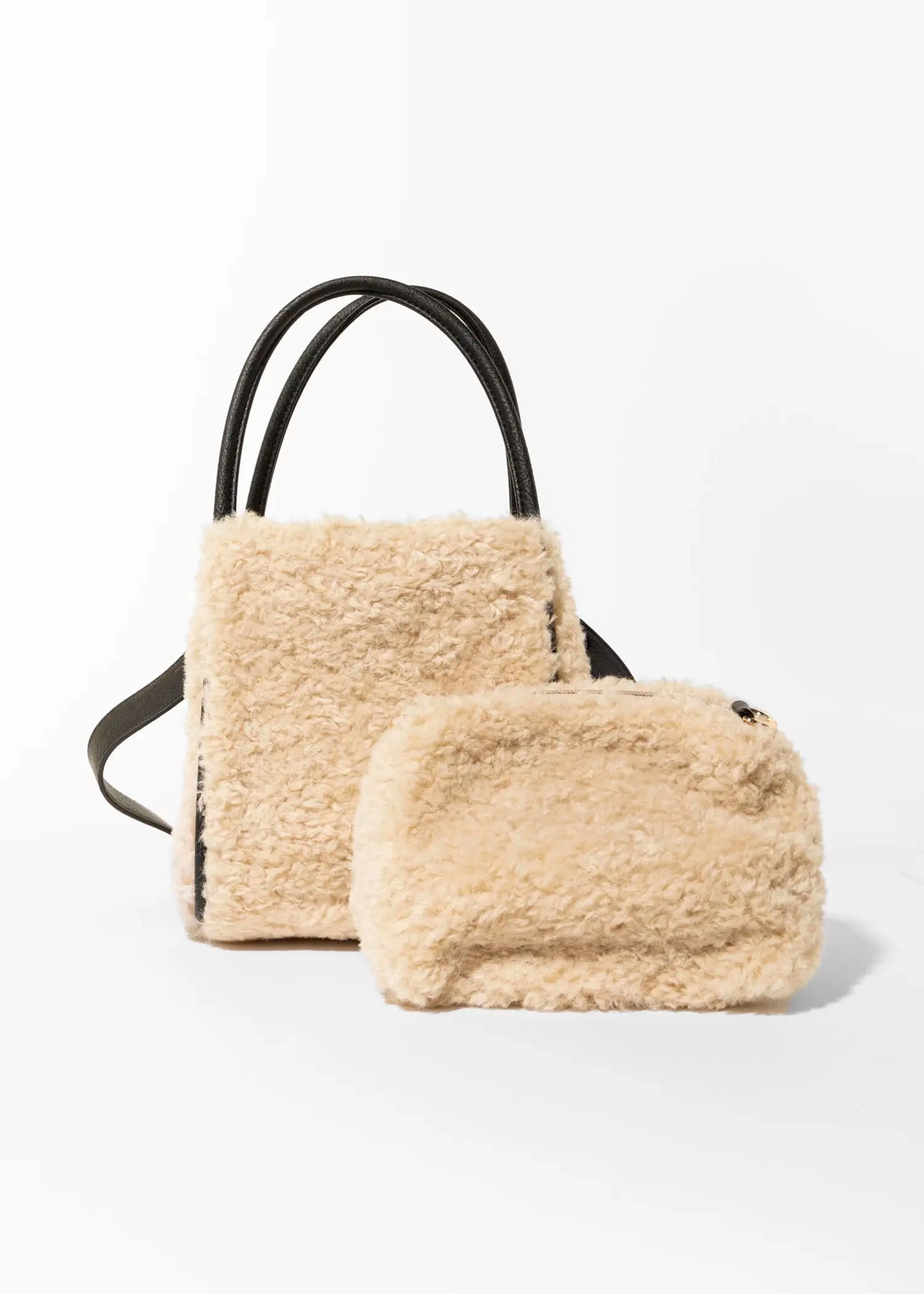 Hollace Shearling Mini Tote