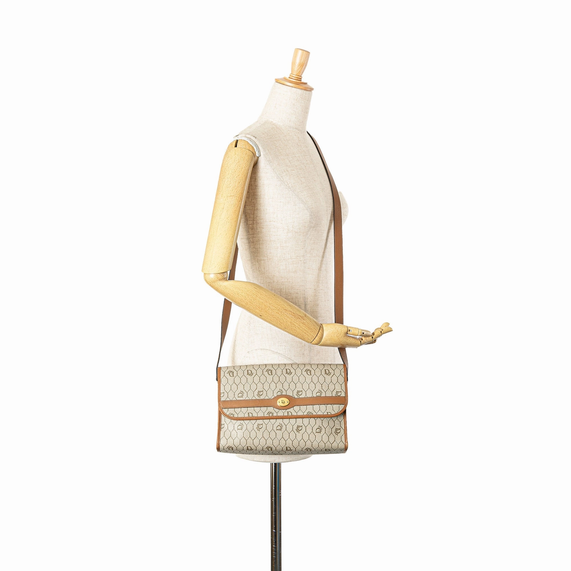 Honeycomb Coated Canvas Crossbody