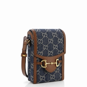 Horsebit 1955 Crossbody Bag GG Denim Mini