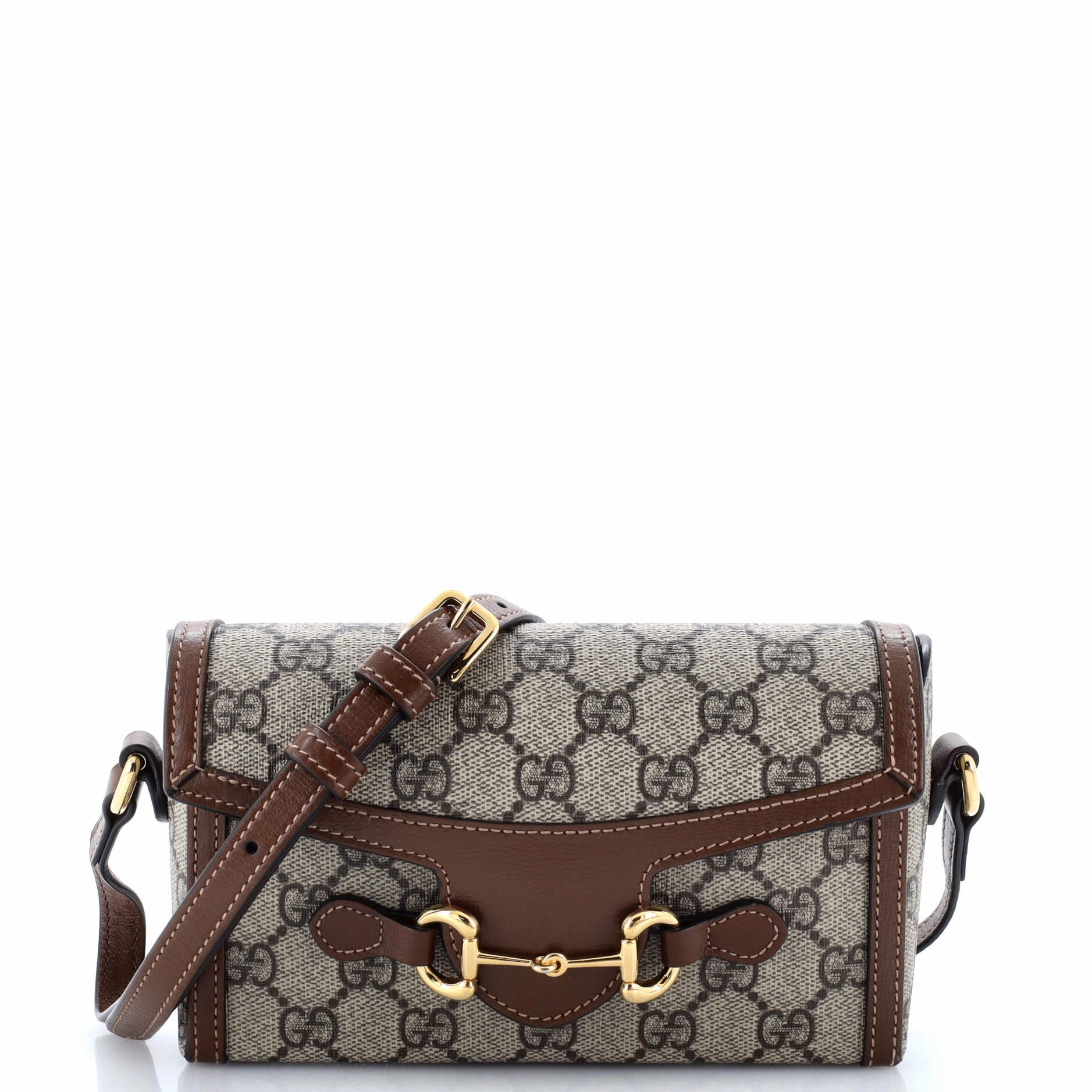 Horsebit 1955 Flap Crossbody Bag GG Coated Canvas Mini