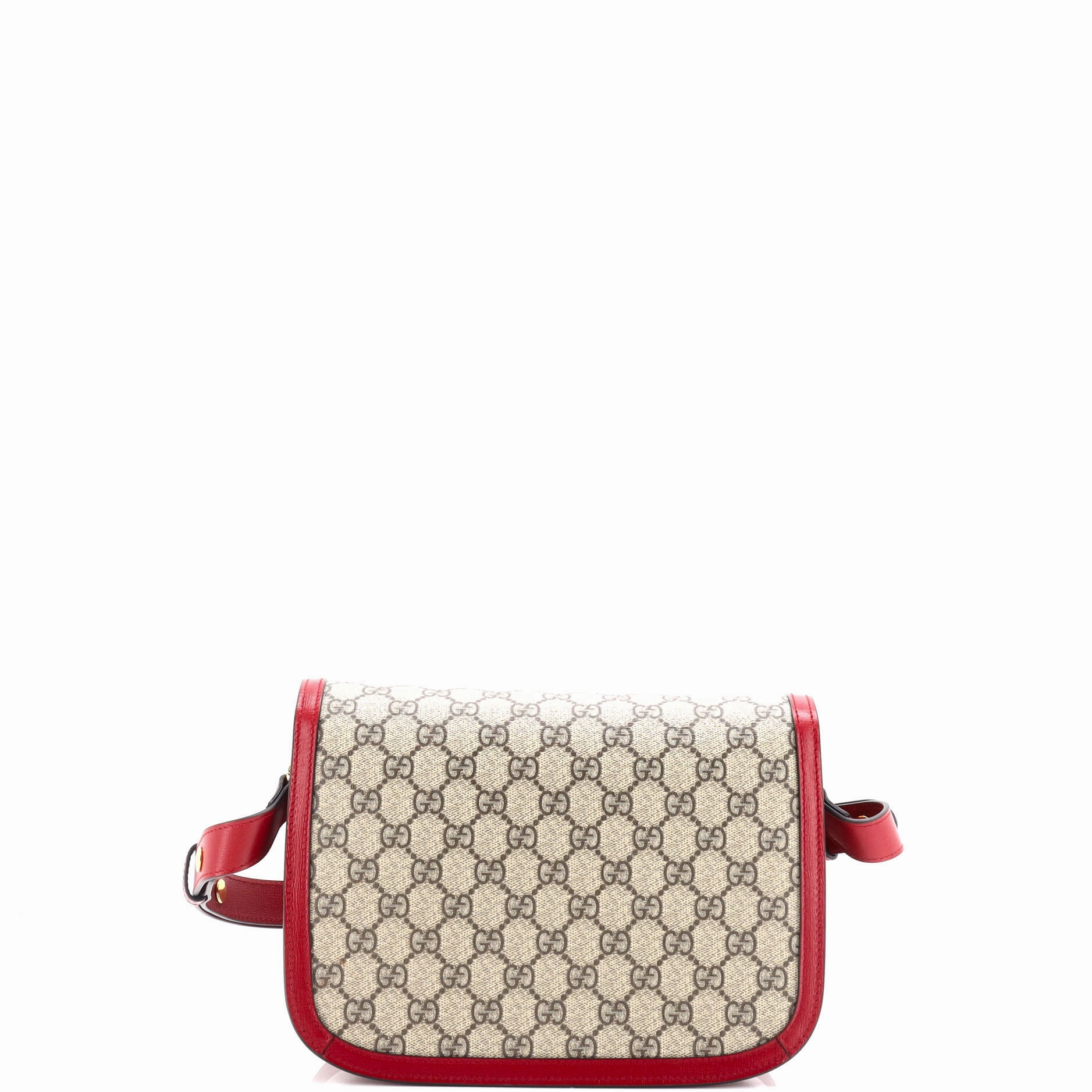 Horsebit 1955 Shoulder Bag GG Coated Canvas with Leather Small