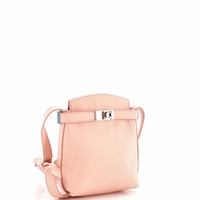Hug Gancini Phone Holder Crossbody Bag Leather