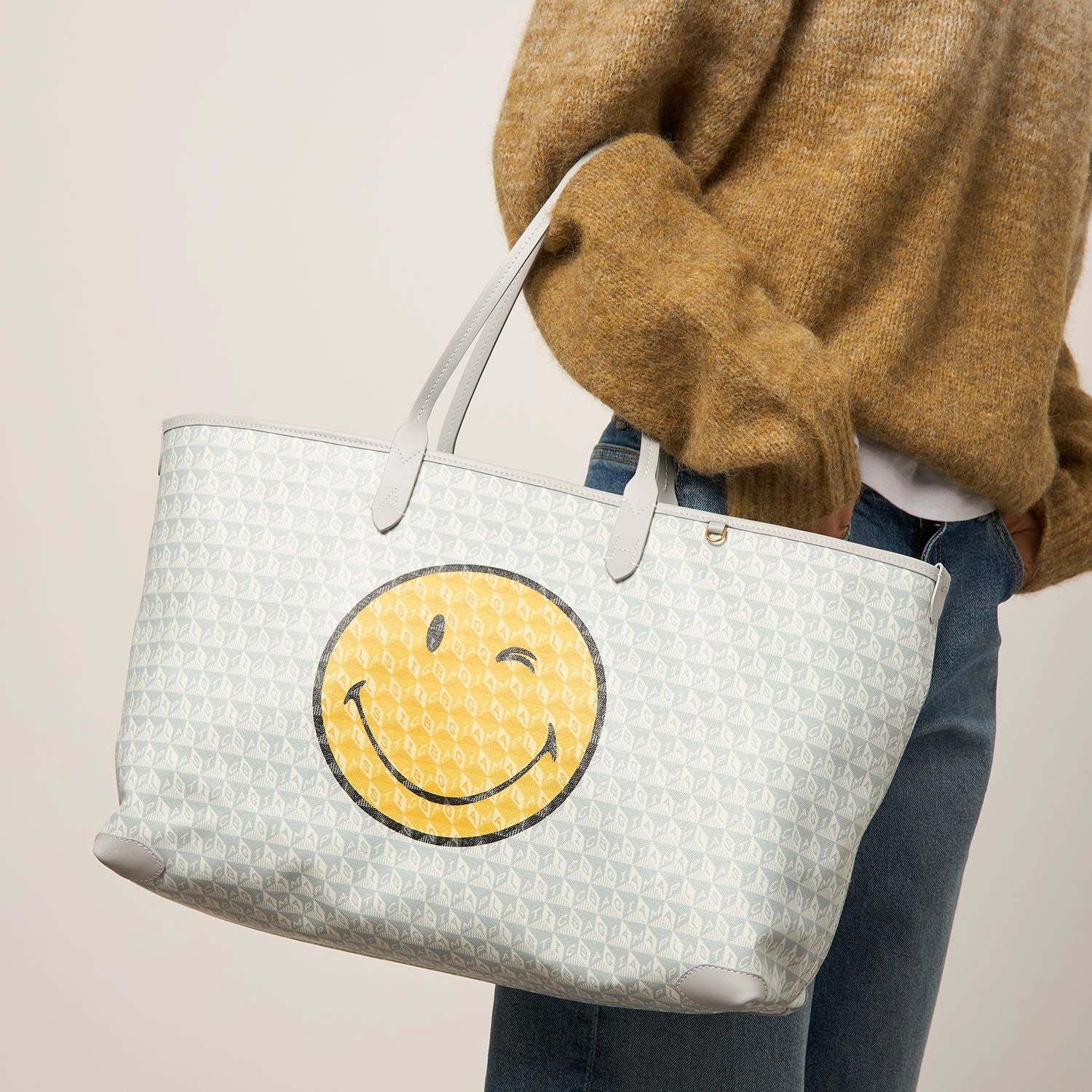 I Am A Plastic Bag Wink Zipped Tote