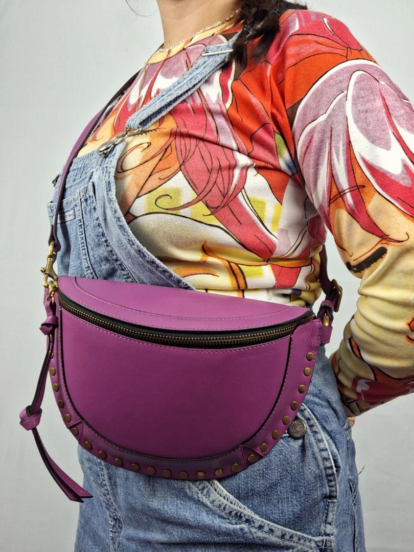 Isabel Marant Eggplant Skano Belt Bag