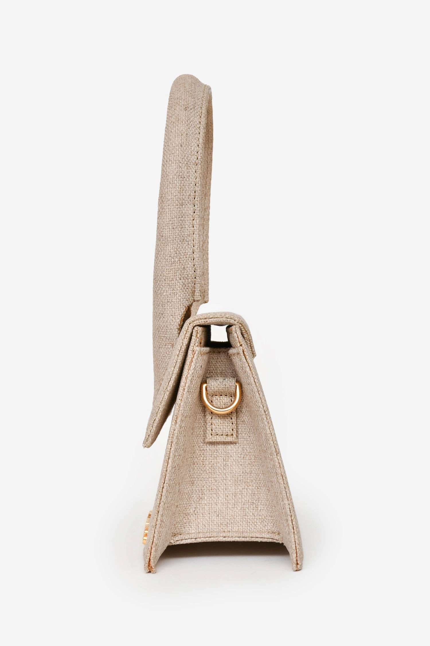 Jacquemus Beige Canvas 'Le Chiquito' Moyen Bag