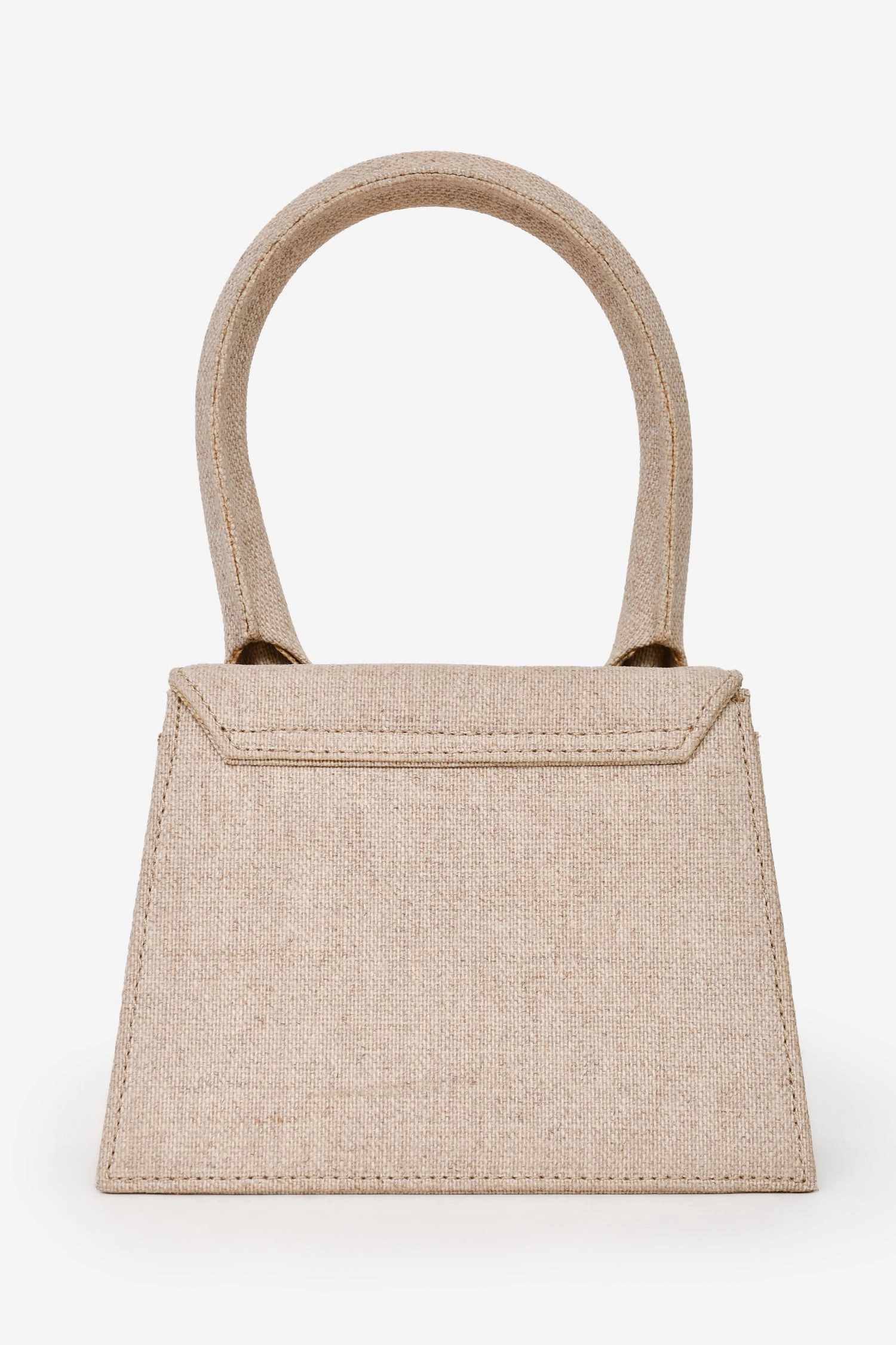 Jacquemus Beige Canvas 'Le Chiquito' Moyen Bag