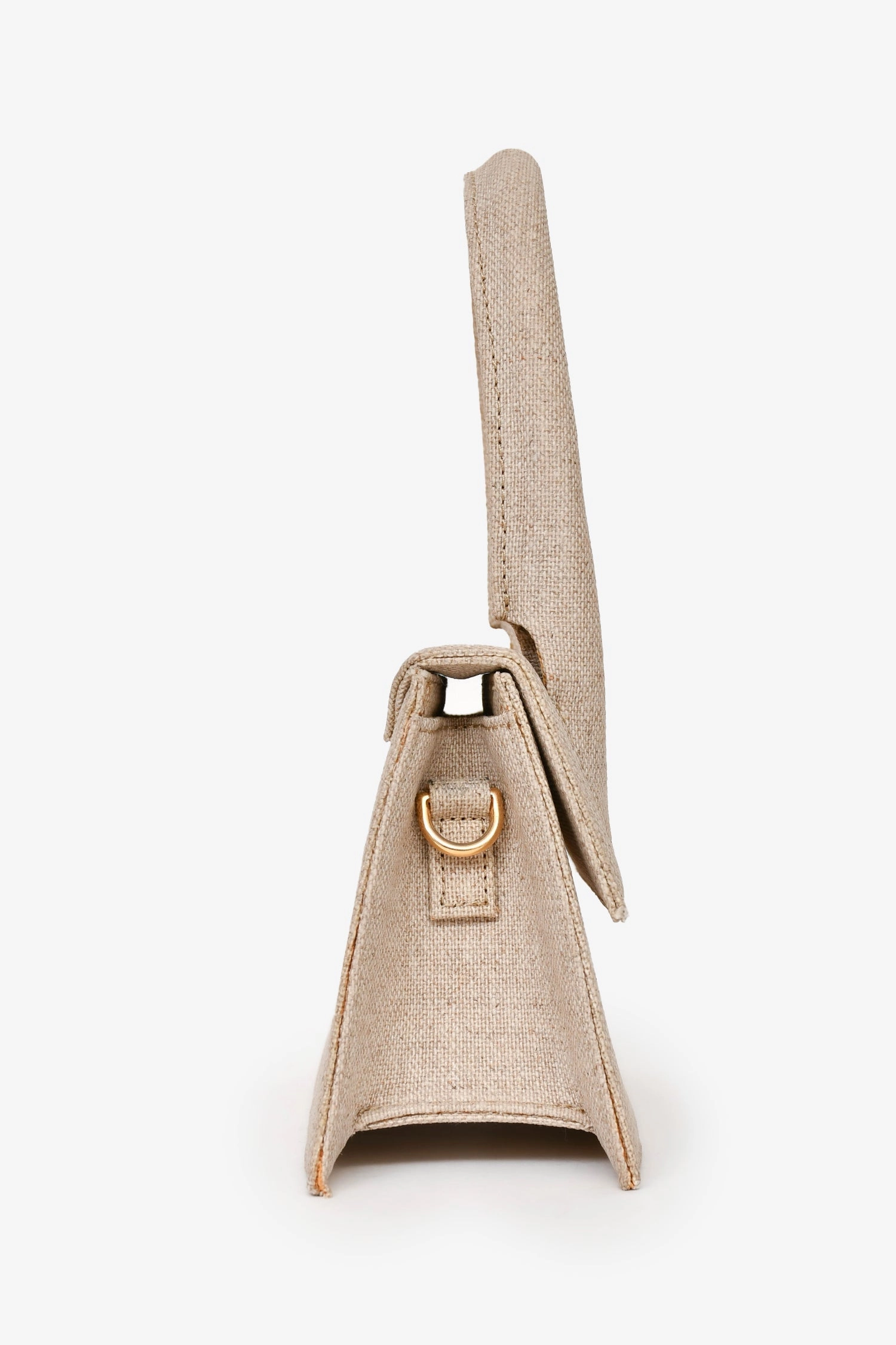 Jacquemus Beige Canvas 'Le Chiquito' Moyen Bag