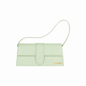 Jacquemus Le Bambino Long Flap Shoulder Bag Light Green