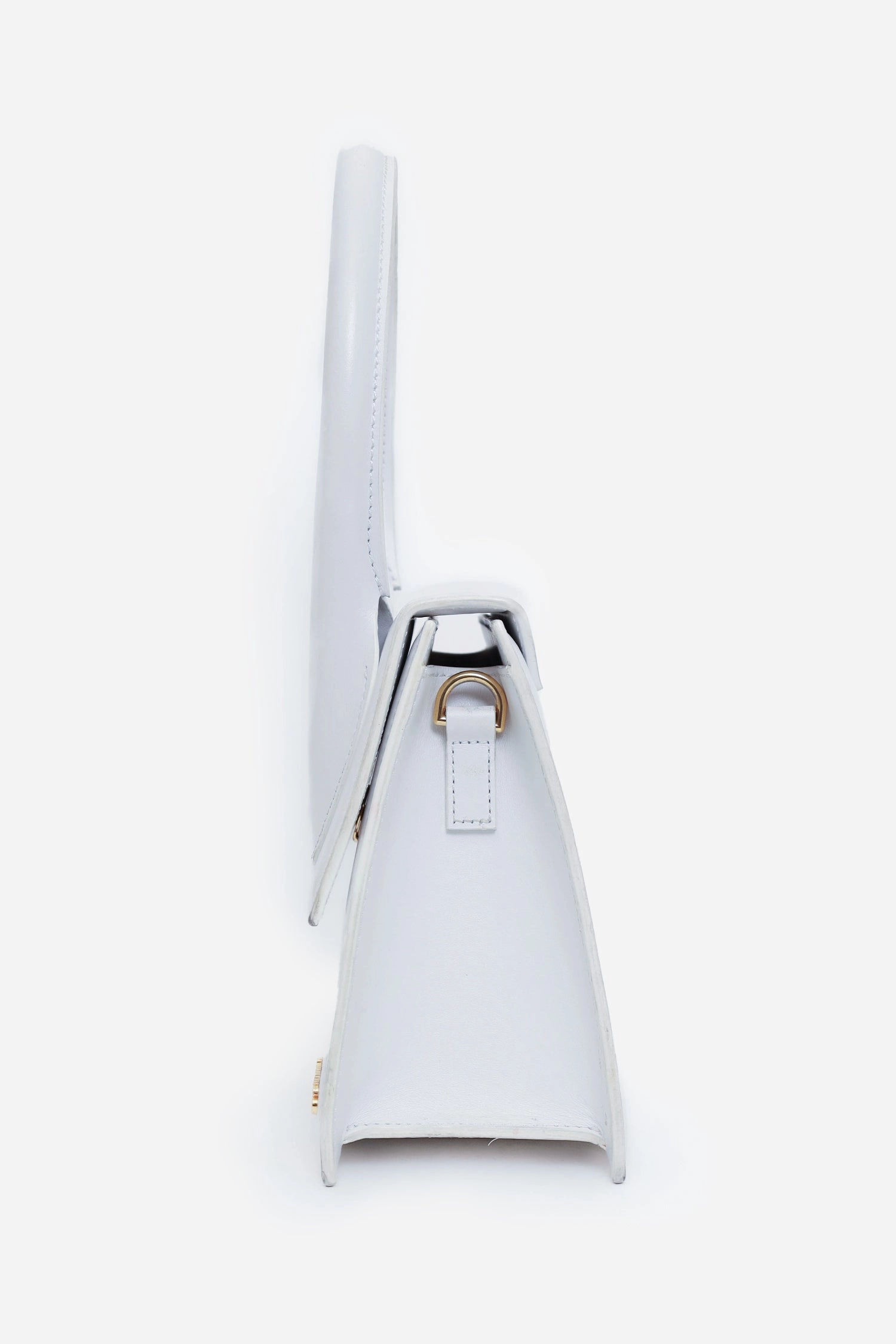 Jacquemus White Leather Les Classiques 'Le grand Chiquito' Bag