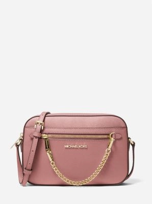 Jet Set Large Saffiano Leather Crossbody Bag