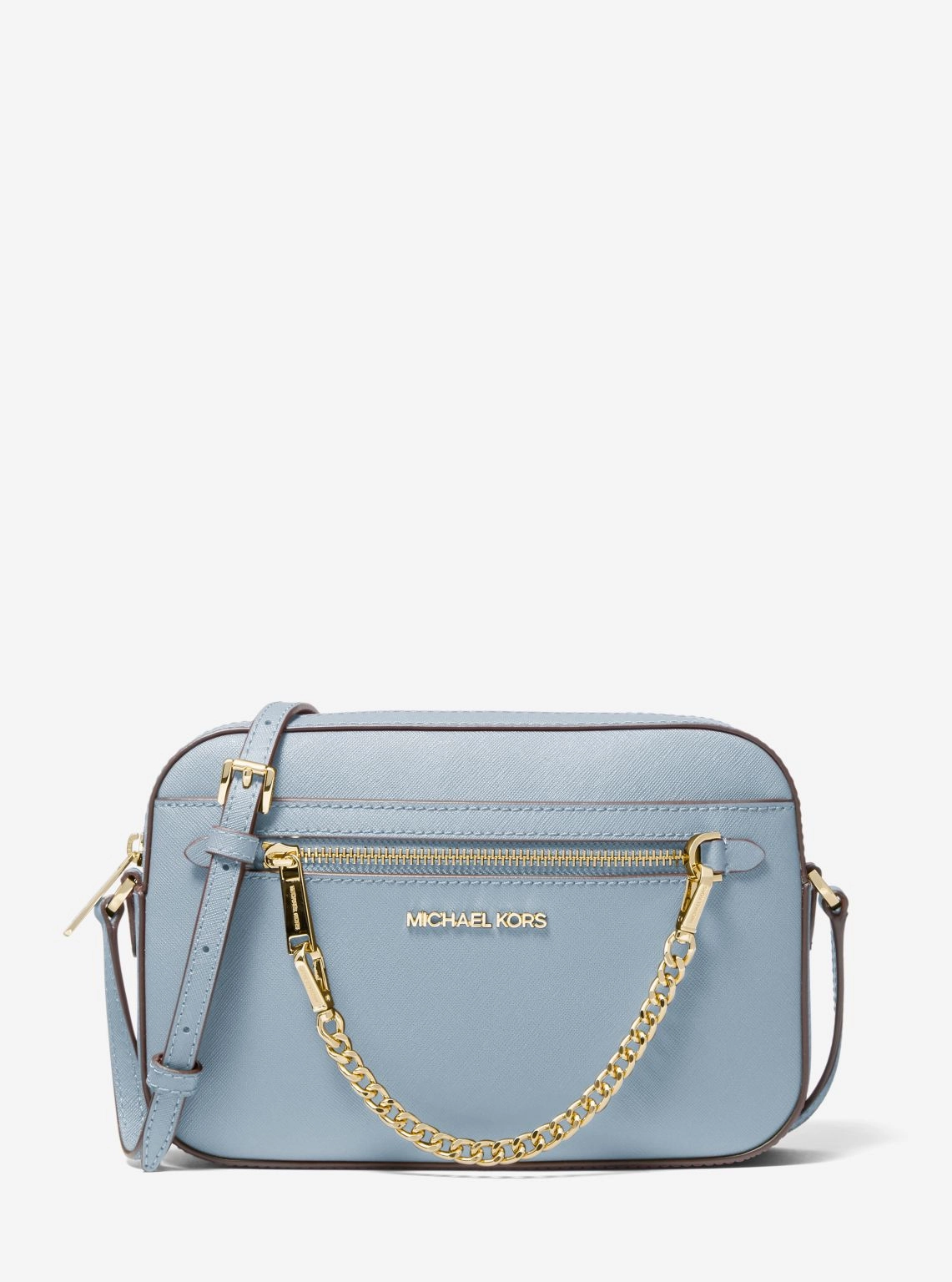 Jet Set Large Saffiano Leather Crossbody Bag