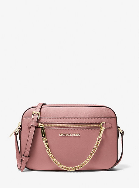 Jet Set Large Saffiano Leather Crossbody Bag