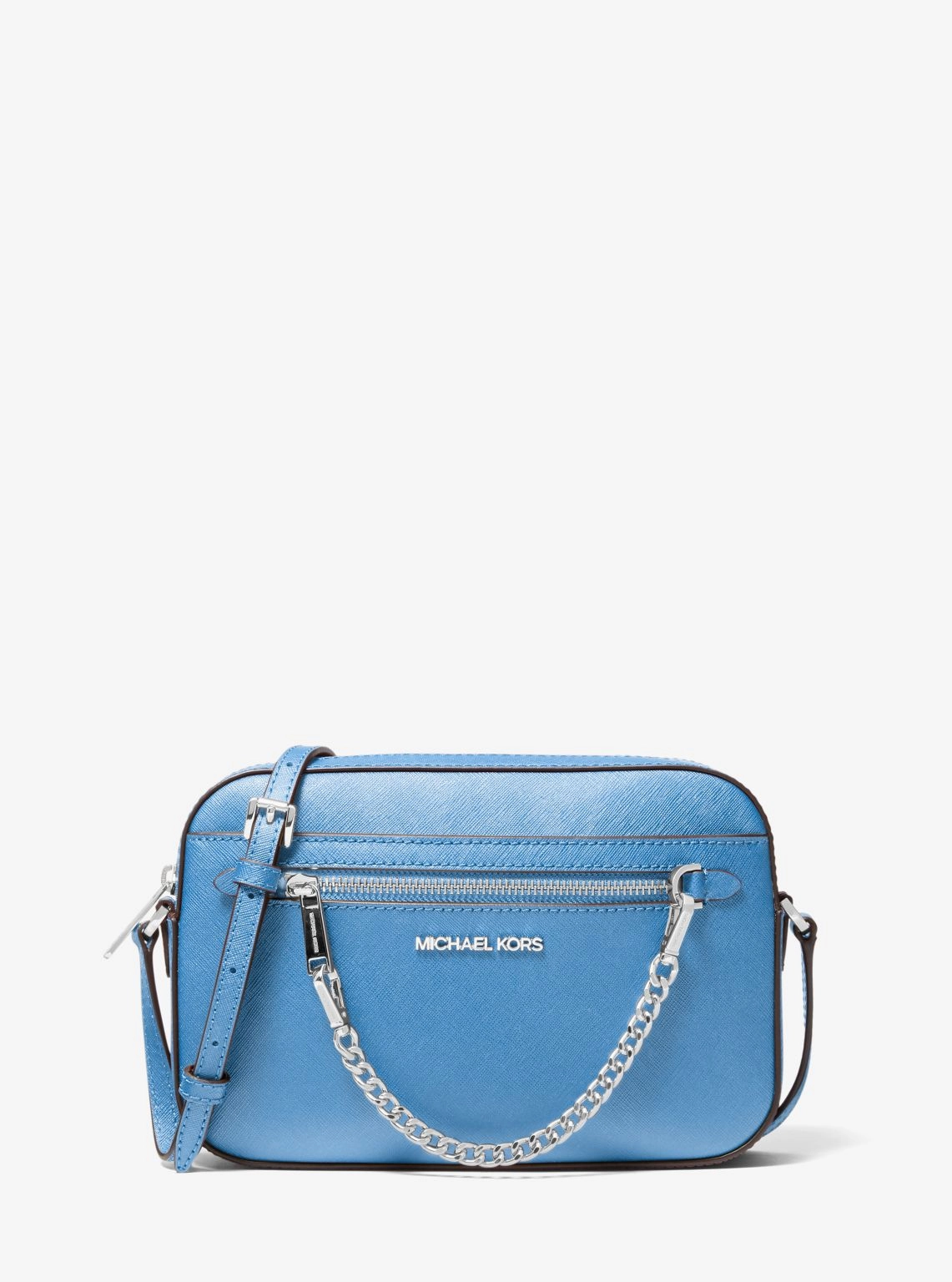 Jet Set Large Saffiano Leather Crossbody Bag