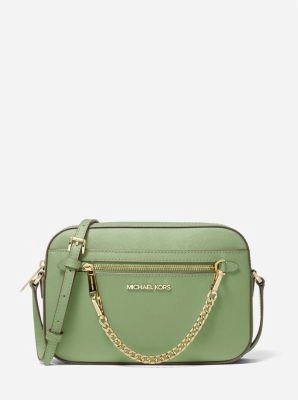 Jet Set Large Saffiano Leather Crossbody Bag