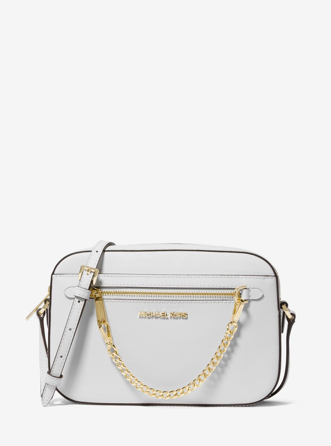 Jet Set Large Saffiano Leather Crossbody Bag