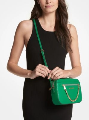 Jet Set Large Saffiano Leather Crossbody Bag