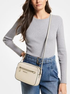 Jet Set Large Saffiano Leather Crossbody Bag