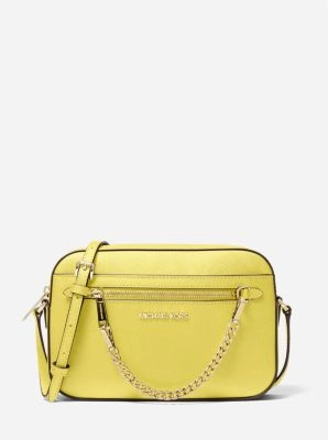 Jet Set Large Saffiano Leather Crossbody Bag
