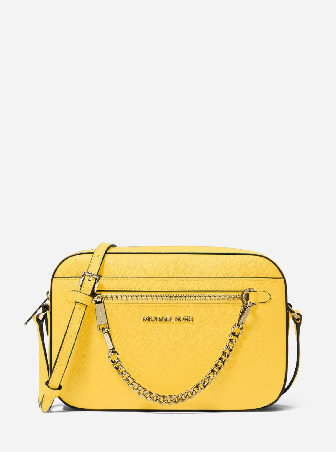 Jet Set Large Saffiano Leather Crossbody Bag