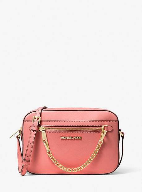 Jet Set Large Saffiano Leather Crossbody Bag
