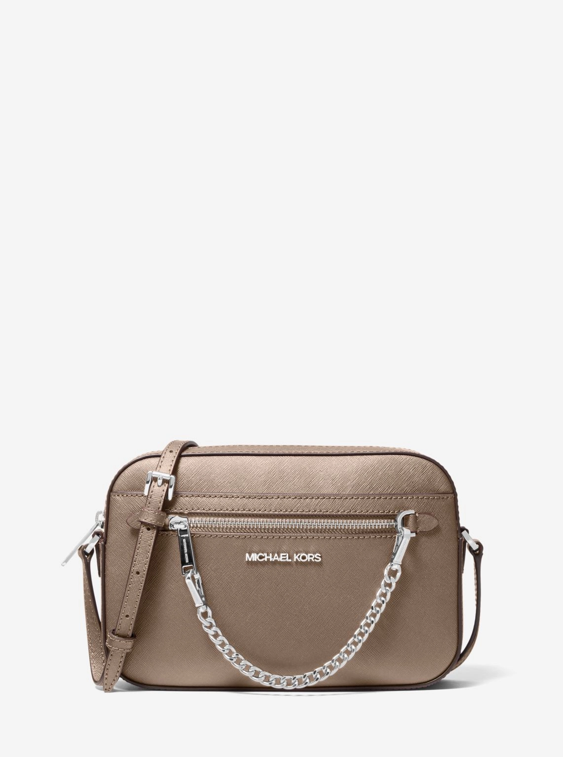 Jet Set Large Saffiano Leather Crossbody Bag