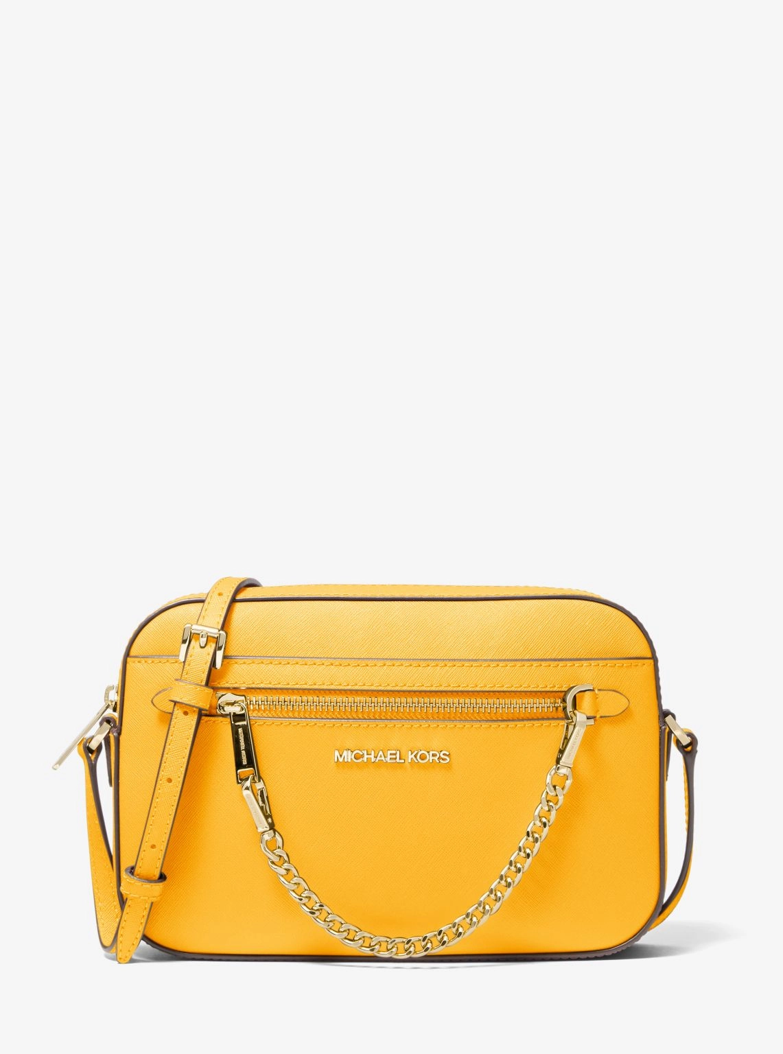 Jet Set Large Saffiano Leather Crossbody Bag