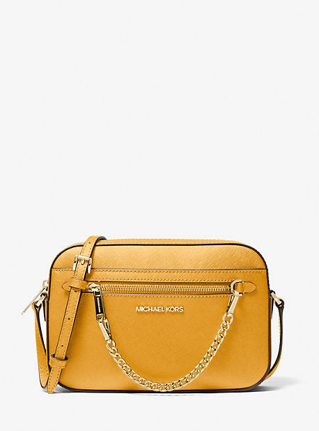 Jet Set Large Saffiano Leather Crossbody Bag
