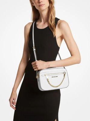 Jet Set Large Saffiano Leather Crossbody Bag